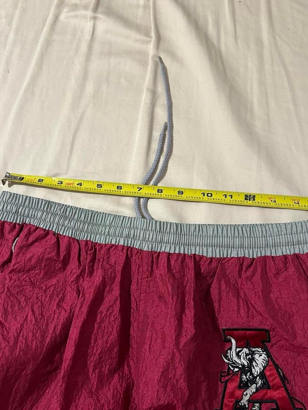 Vintage 90s Pro Player Alabama Crimson Tide Baggy Nylon Track Pants Large - Picture 5 of 7